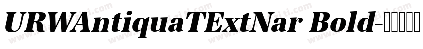 URWAntiquaTExtNar Bold字体转换